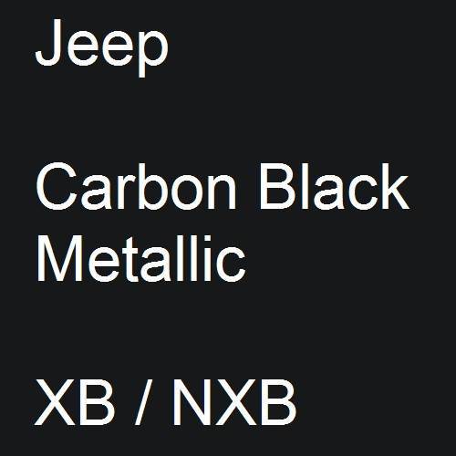 Jeep, Carbon Black Metallic, XB / NXB.